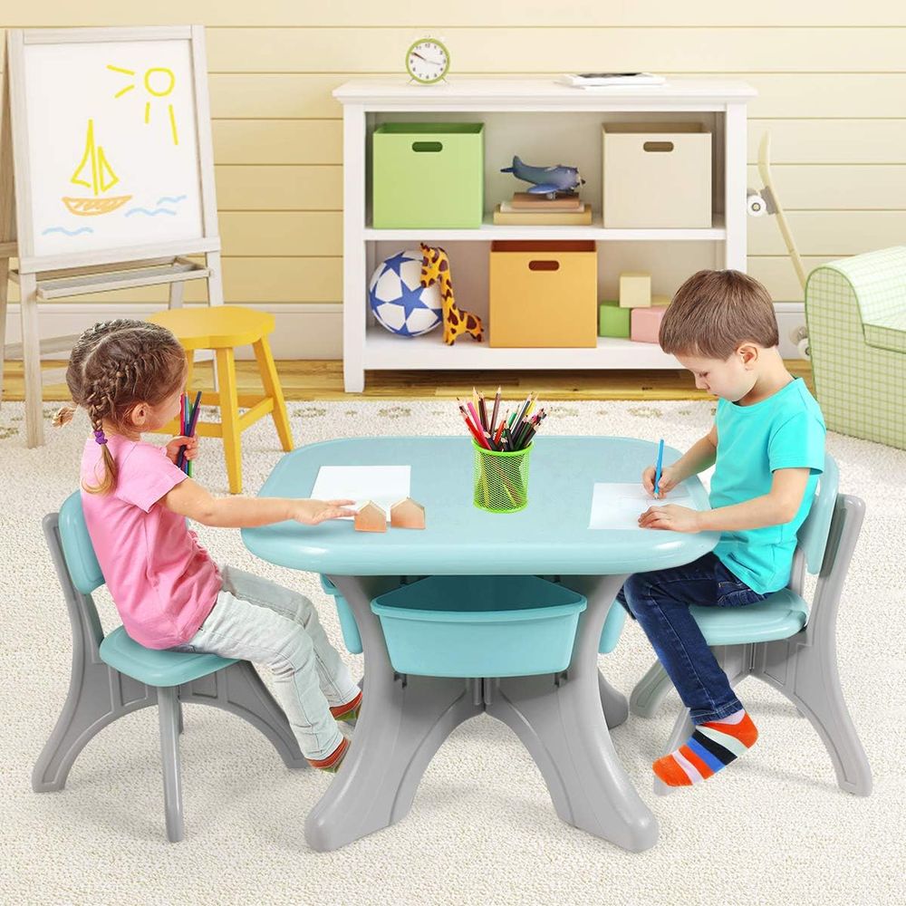 โต๊ะและเก้าอี้สำหรับเด็ก ชุดโต - Kids Outdoor Table And Chair Set บทวิจารณ์และราคา