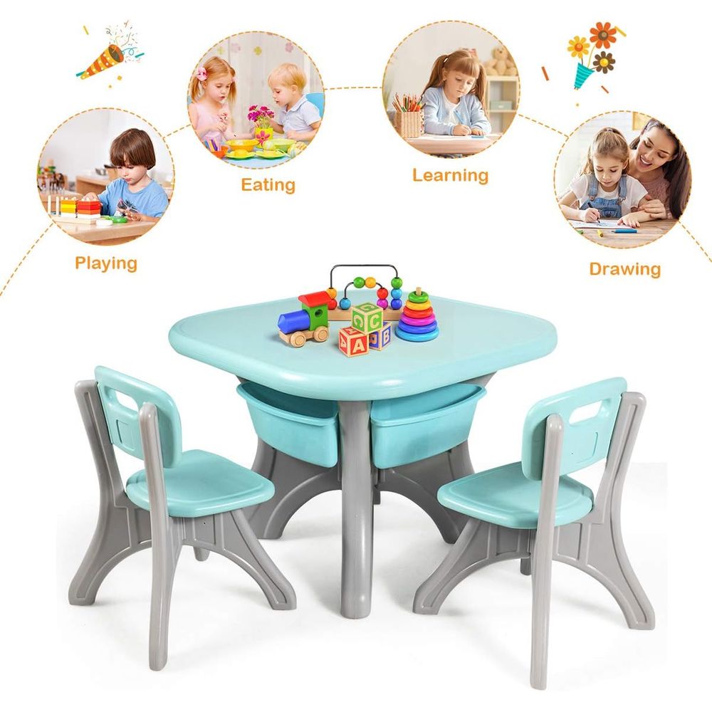 โต๊ะและเก้าอี้สำหรับเด็ก ชุดโต - Kids Outdoor Table And Chair Set บทวิจารณ์และราคา