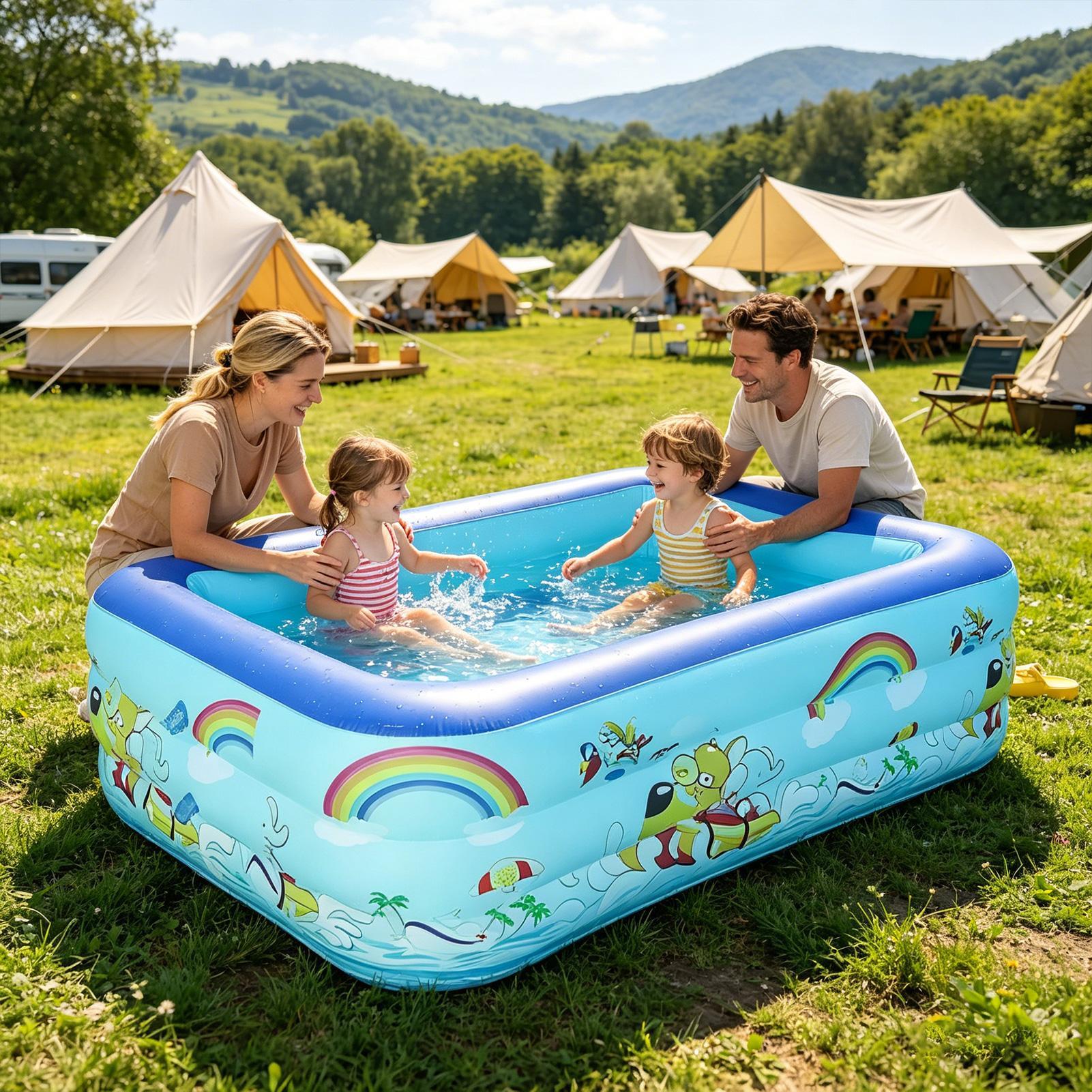 สระว่ายน้ำเป่าลมขนาดใหญ่ สระว่ - Kids Outdoor Frame บทวิจารณ์และราคา