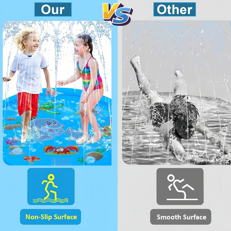 แผ่นพ่นน้ำสำหรับเด็กเล่น ขนาด  - Kids Outdoor Water Sprinkler บทวิจารณ์และราคา