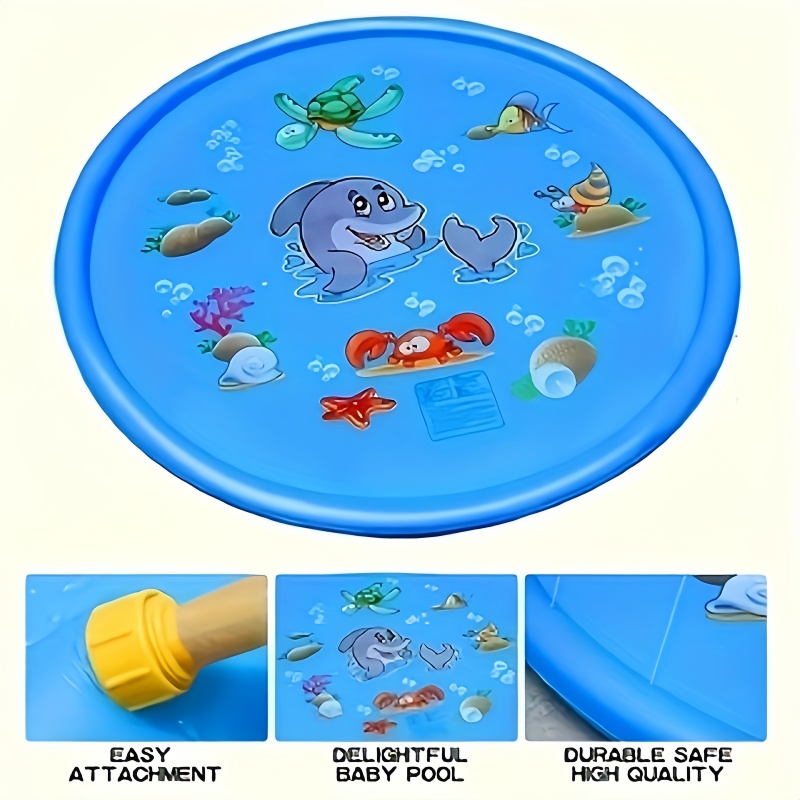 แผ่นพ่นน้ำสำหรับเด็กเล่น ขนาด  - Kids Outdoor Water Sprinkler บทวิจารณ์และราคา