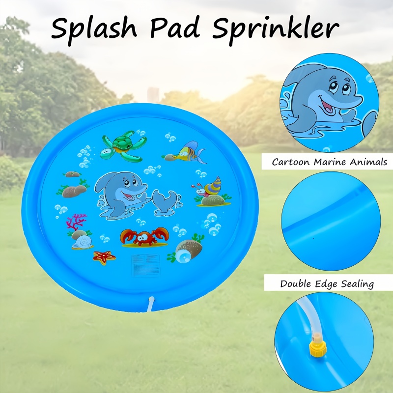 แผ่นพ่นน้ำสำหรับเด็กเล่น ขนาด  - Kids Outdoor Water Sprinkler บทวิจารณ์และราคา