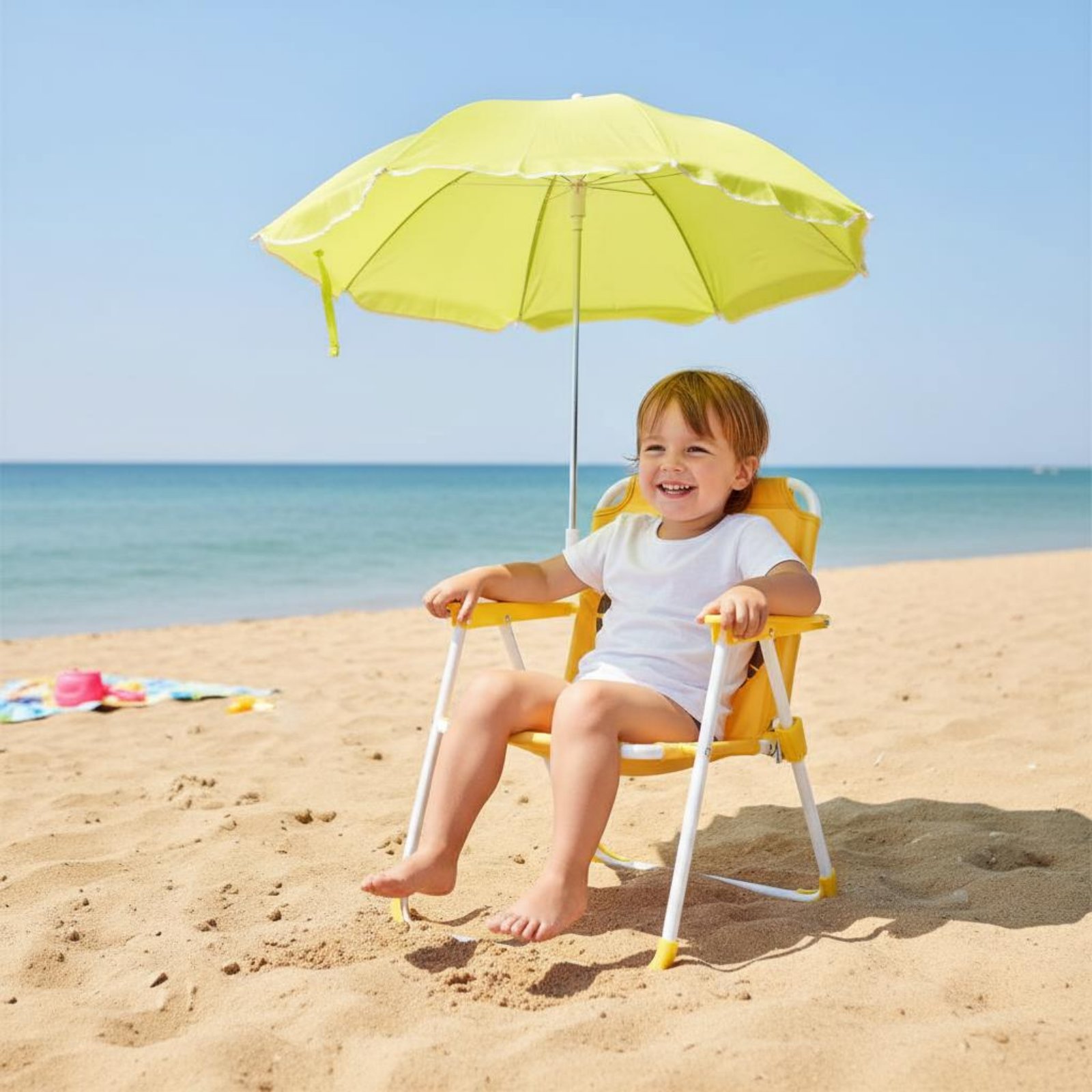 เก้าอี้พกพาสำหรับเด็กพร้อมร่มก - Kids Outdoor Umbrella Chair บทวิจารณ์และราคา
