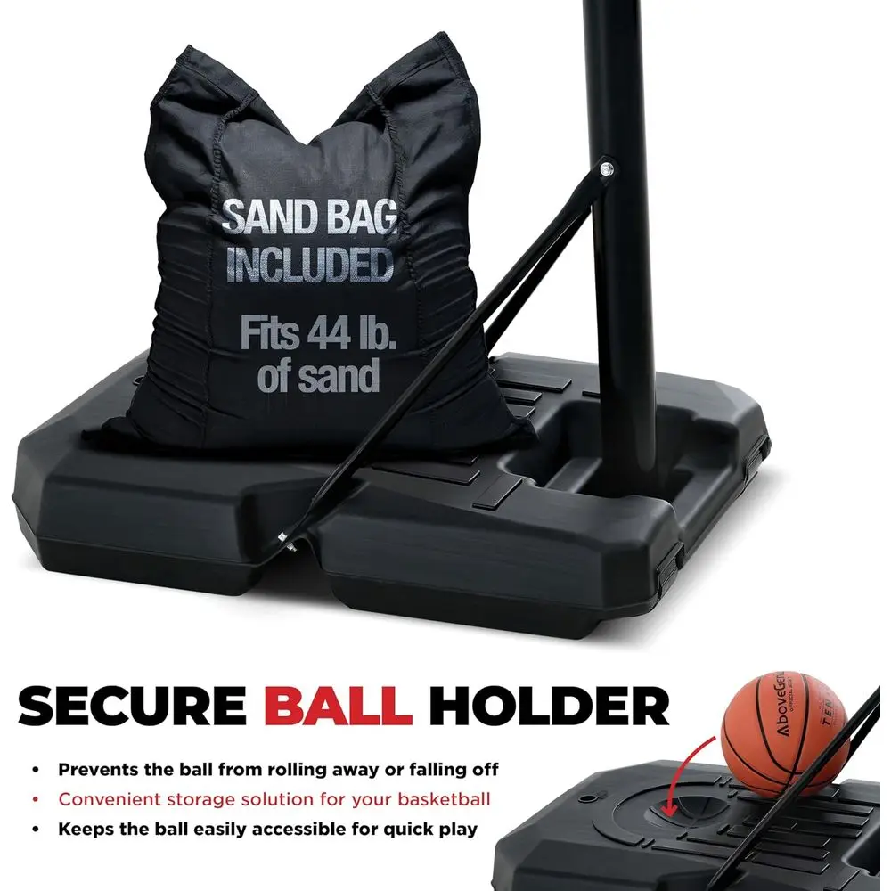 ระบบห่วงบาสเก็ตบอลแบบปรับได้ 4 - Basketball Hoop Outdoor บทวิจารณ์และราคา